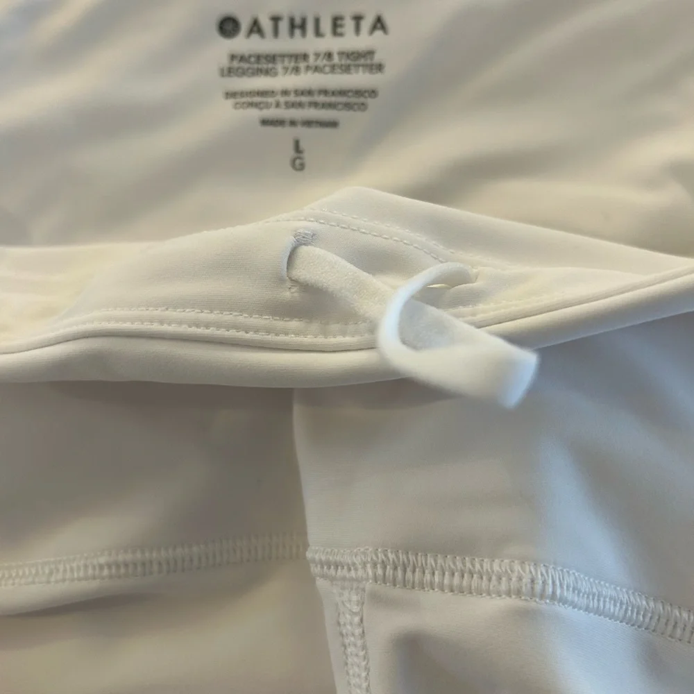 Athleta White women’s pacesetter leggings size large - Picture 5 of 8